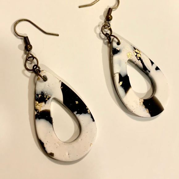 Handmade clay polymer earrings - Picture 6 of 6